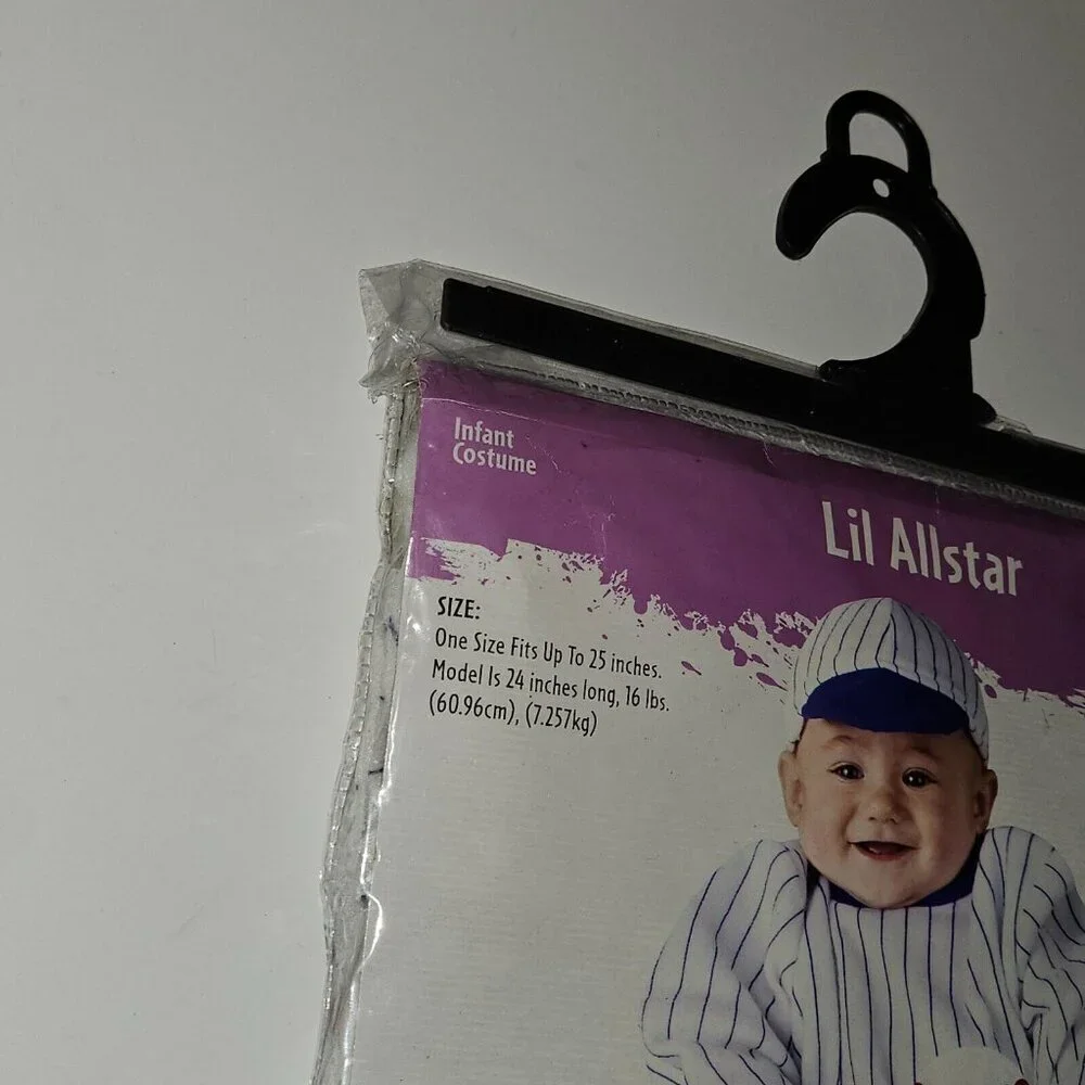 NEW Lil Allstar Baseball Bunting Hat Halloween Costume Infant One Size Up To 25